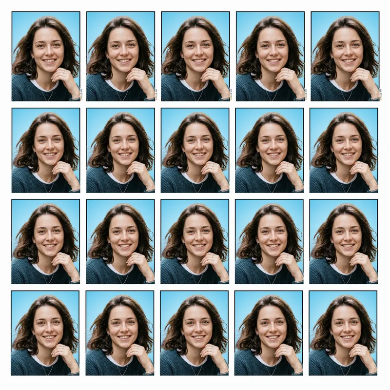 Passport photo preview